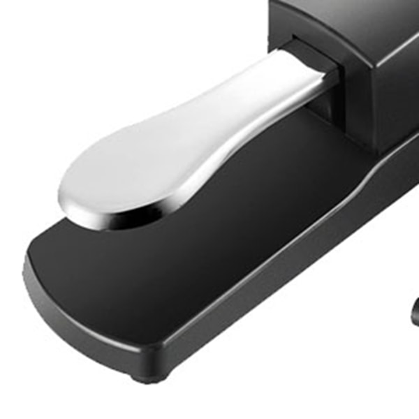 Pianopedal med kabel, halkfri pad Keyboard Sustain Pedal för handrulle och elektroniska pianon Sliver