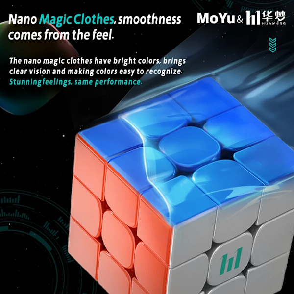 Nytt!! [Ecube] Huameng Ys3M Världsrekordsdesign 3X3X3 Core Magnetisk Kub Professionell Speed 3X3 Kub Kubpussel Leksaker Magnetic Version