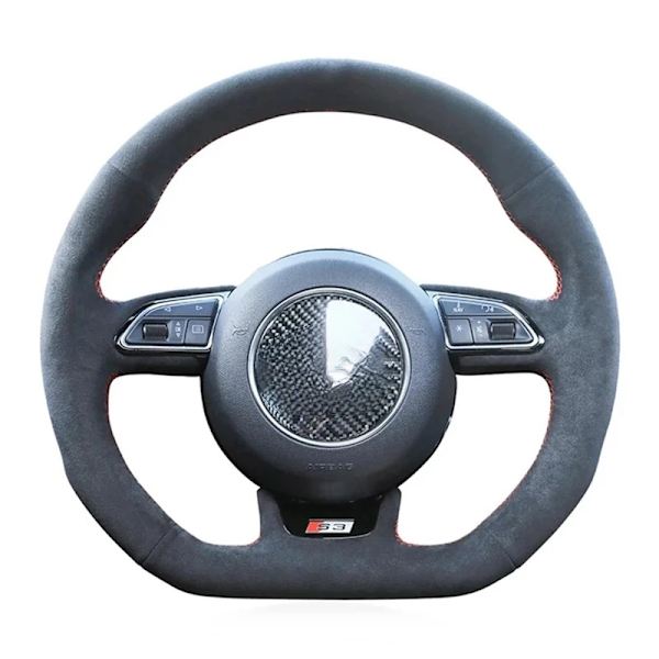 Handsydda svarta mockarattöverdrag för Audi S1 8X S3 8V Sportback S4 B8 Avant S6 C7 S5 8T S7 G8 RS Q3 8U SQ5 8R style 2
