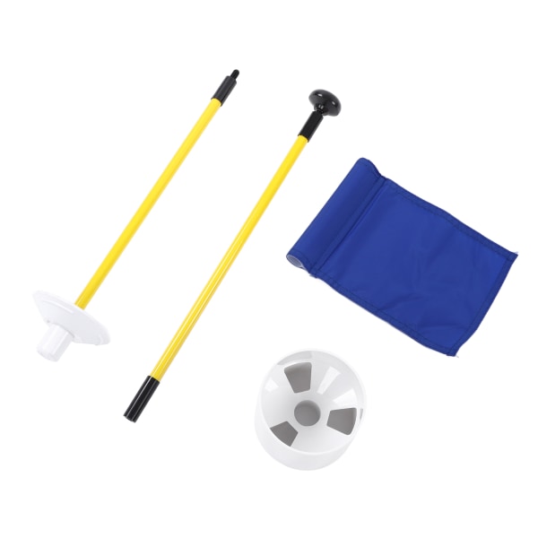 Øvelse Golf hulstang Cup Flag Stick Aftagelig 2 Sektion Golf Putting Green Flagstick Blå