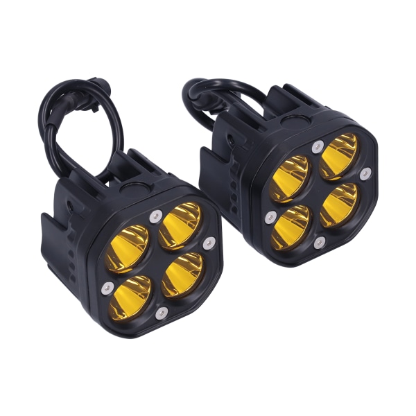 LED Strålkastare för Offroad UTV och Motorcykel, 40W 6000K Gul Dimljus, 10V-30V Universal