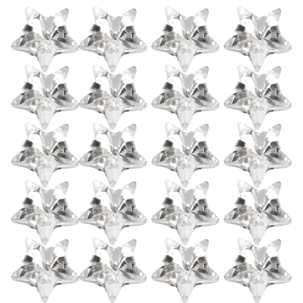 20 stk Claw Rhinestones Shiny DIY Håndsying Skodekorasjon Klærtilbehør (10mm Pentagram Form)