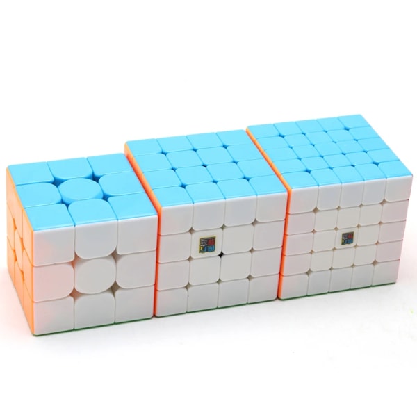 [Picube] 2X2 3X3 4X4 5X5 3C Speed Cube 2X2X2 3X3X3 4X4X4 5X5X5 Professionell 3C Barnpussel 3 MeiLong 345 bundle