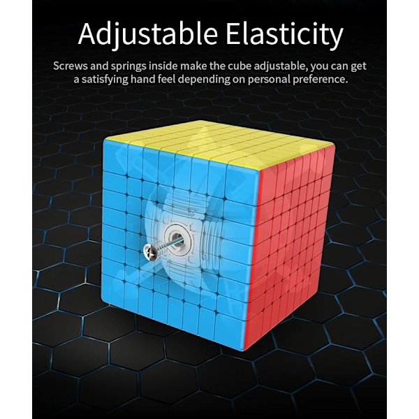 Mfjs 8X8 Magic Speed Cube Stickerless Professionella Fidget Leksaker 8 8X8 Cubo Magico Pussel Stickerless