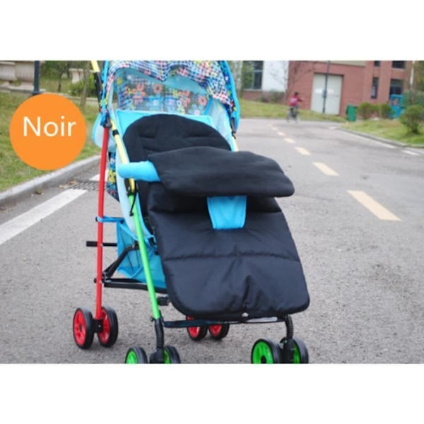 1 st Universal Barnvagn Åkpåse Baby Sovsäck Svart+Grå