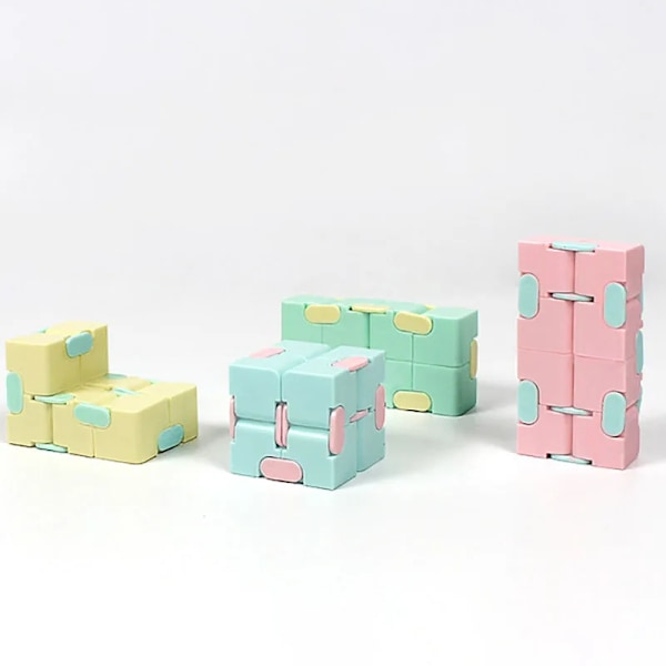 Pusselkub Hållbar Utsökt Dekompressionsleksak Infinity Magic Cube För Vuxna Barn Fidget Leksaker Antistress Ångest Skrivbordsleksak White
