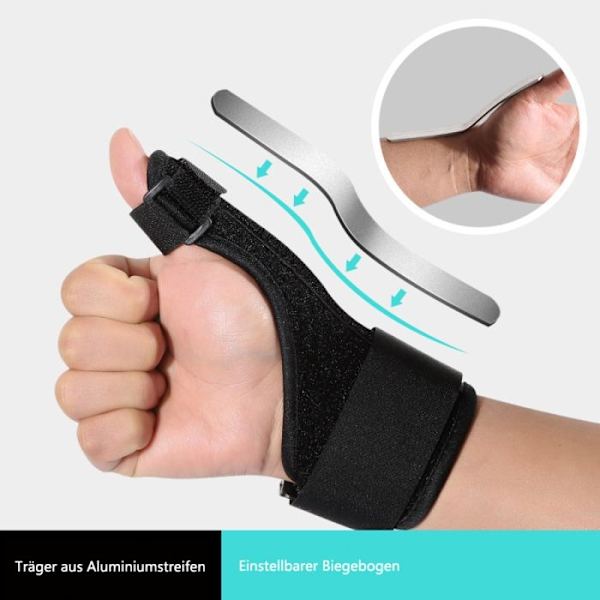 Universellt bandage för höger och vänster tumme, tumskena