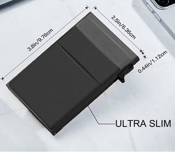 Minimalistisk plånbok med korthållare och RFID-skydd