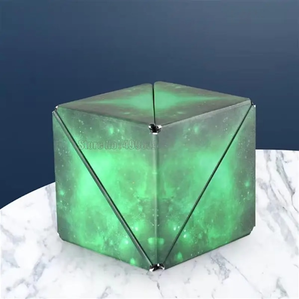 Föränderlig Magnetisk Magisk Kub För Barn Pussel Kub Antistress Leksak Vuxna Cubo Leksaker Förvandlas Till Över 70 Former green 2