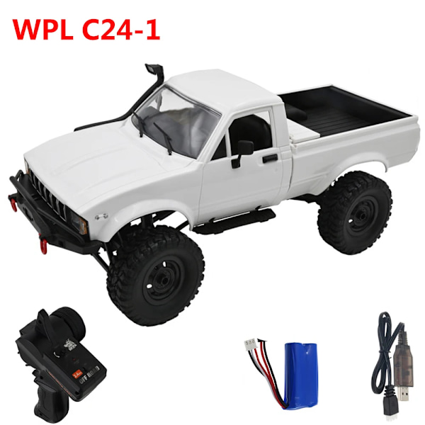 Wpl c24 uppgradering c24-1 1:16 RC-bil 4WD radiostyrd terrängbil RTR-kit klippklättrare elektrisk buggy rörlig maskin bilar present RTR 1B