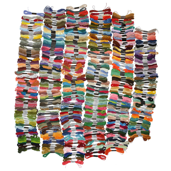 447 kpl kirjontalanka CrossStitch Craft Floss polyesteri puuvilla vyyhtiä monivärinen