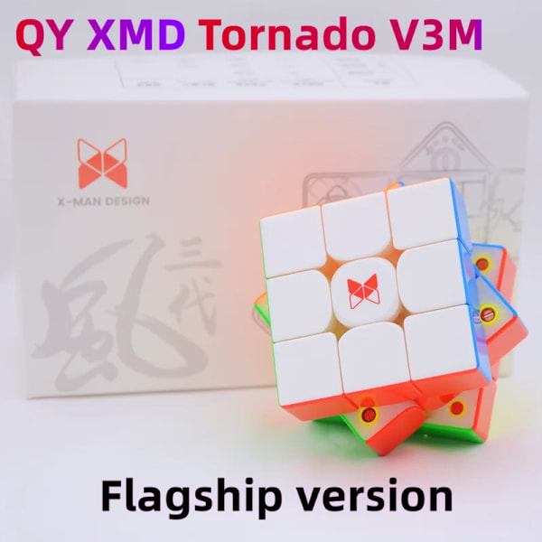X-Man Tornado V3 M 3X3 Standard Magnetisk Kärna Speed Cube Xmd V3M Maglev 3X3X3 Magico Tävlingskub Pussel Gåvor Leksaker Flagship version