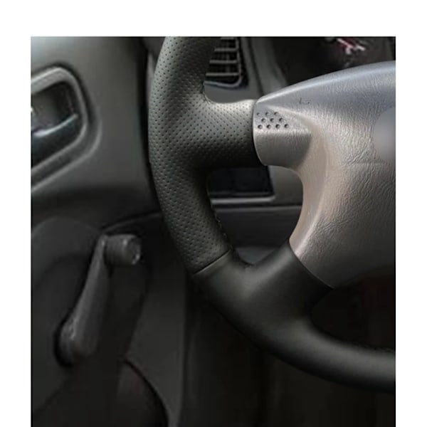 Handsytt DIY svart mikrofiberläder rattöverdrag för Nissan Sentra 2000 2001 2002 2003 2004 2005 2006 delar