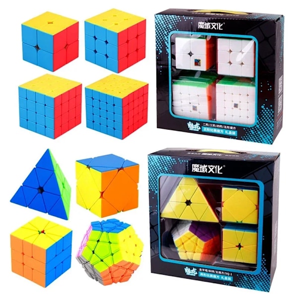 [Picube] 2X2 3X3 4X4 5X5 Presentask Kub 2X2X2 3X3X3 4X4X4 5X5X5 Magisk Kub Presentask Speed Bundle Pussel Kub MoYu 2345 Set