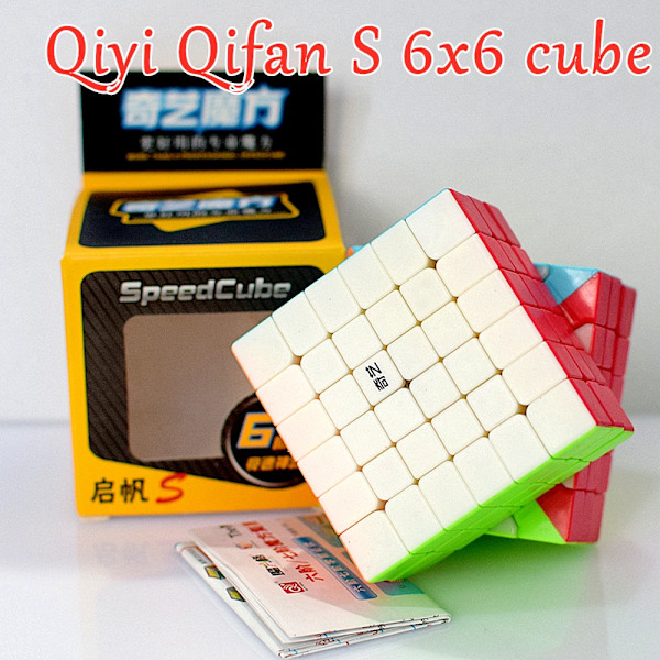 [Picube] 6X6X6 Magisk Kub Qifan 6X6 7X7 8X8 9X9 Professionell Magisk Hastighetskub Stickerless Pusselspel Cubo Black