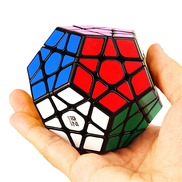 Megaminx Magic Cube 3X3 Stickerless Dodekaeder Speed Cubes Hjärngympa Twist Puzzle Leksak Megaminx Fidget Leksaker Cubo Rubix White