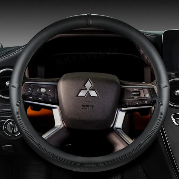 Rattstyrningsöverdrag för Mitsubishi Outlander 2022 L200 2022 Mirage ASX 2012-2019 Eclipse Cross 2017-2019 Biltillbehör BLACK