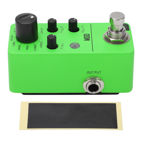 Elektrisk gitareffektpedal 11 typer klassiske effekter 1/4in Mono Audio Interface Mini Modulation Pedal