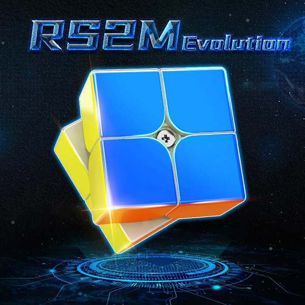 Rs2M 2X2 Magnetisk Magisk Kub 2X2X2 Rs2M Evolution Speed Cube Professionell Speed Puzzle Barn Fidget Leksaker Mf8879 RS2M 2x2x2 Magnetic