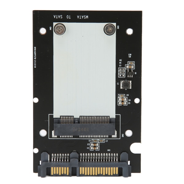 MSATA till SATA III-adapter 6 Gbps snabböverförings-masslagringsgränssnitt PCB med SATA-gränssnitt för stationär dator SSD
