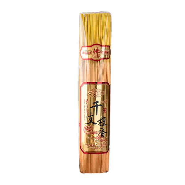 1000 stk. røgfri røgelsespinde Komfortabel langtidsholdbar duft Sandeltræ røgelsespinde til hjemmetempler Guld 32,5 cm