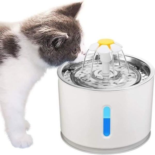 2.4L Hund Katt Vattenfontän, Usb Hund Vattendispenser, Automatisk Katt Vattendispenser, Hund Vattendispenser För Resor Grå