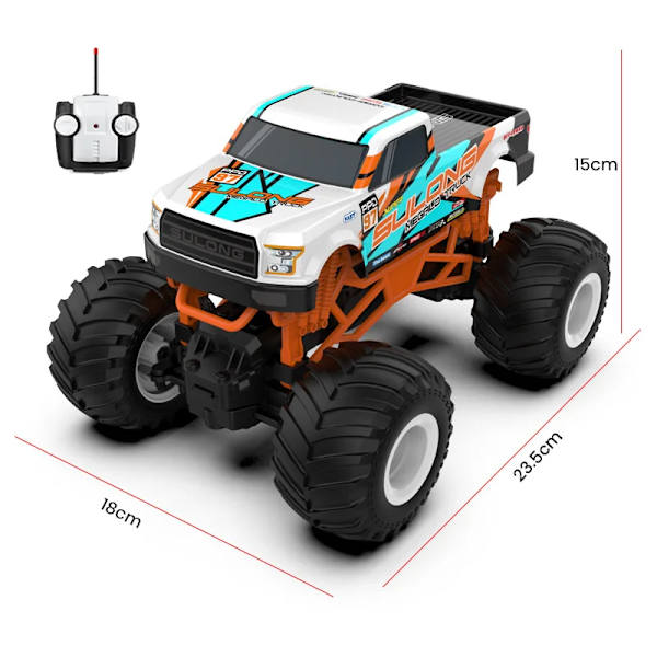 RC-bil leksak radiostyrd bil med LED-lampor 1:16 dimma spray sportbil buggy terrängbil lastbilar pojke SL-359