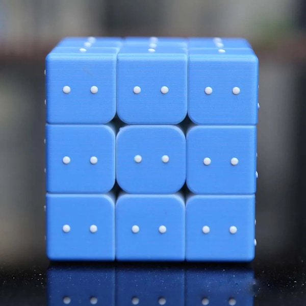 Blindskrift Fingeravtryck Inlärningspussel Neo Cube Magic Magico Cubo 3X3X3 Pedagogiska Leksaker Gåvor För Barn Vuxna 2x2