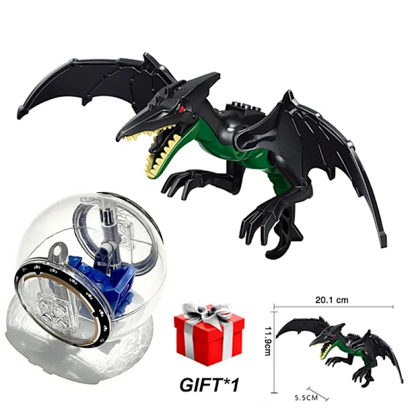 Jurassic World Byggstenar Dinosaurierfigurer Klossar med Flykt Gyrosphere Tyrannosaurus Indominus I-Rex Montera Barnleksaker Big dinosaur(.113)