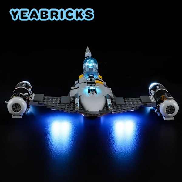 Yeabricks LED-belysningsset för 75325 N-1 Starfighter byggklossar (ingår inte modellen) leksaker för barn Only LED Light Set
