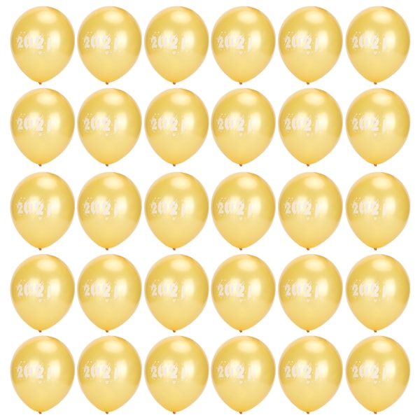 30 st 2021 Nummerballonger Nyår Examen Bröllop Fest Firande Dekorationer Guld