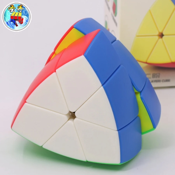 Sengso Magic Logic Cube 5 Axis Lager Cubo Magico Pentahedron 2X2 3X3 Fem Hedron 2By2 Stickerless Pussel Leksak Spel 2Layer and 3Layer