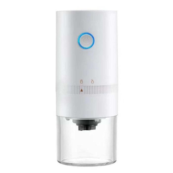 Kaffekvarn Usb-port Enkel One Touch-manövrering Automatisk För Espresso Hem Kök Kontor Vit Perfk19