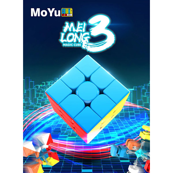 3C 3X3 Magic Speed Cube 3 Professionell 2X2 Barnpussel Thecubicle 3 C Kolfiber 3C Stickerless