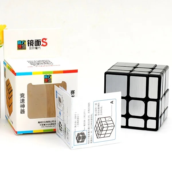 Mfjs Mirror Cube 3X3 Magic Speed Cube Stickerless Professionell Fidget Leksak Spegel 3X3 Cubo Magico Pussel mirror silver