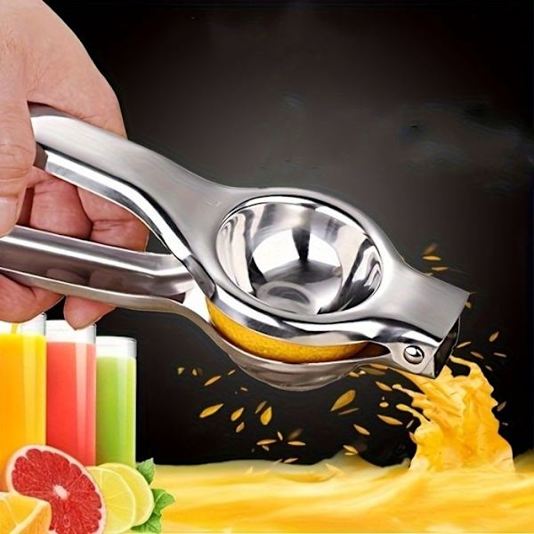 1 st Rostfri Manuell Citruspress - Hållbar Citruspress i Metall, Köksredskap