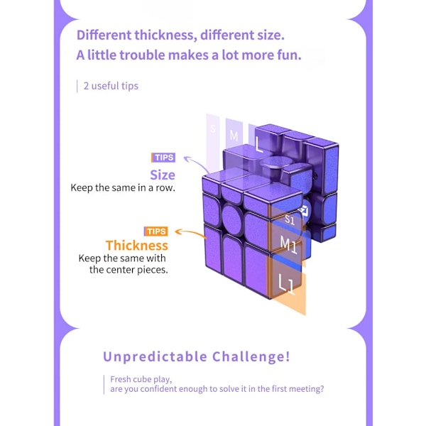 [Funcube] Mirror M Cube 3X3 Spiegel Mirror M Cube Pussel Leksaker Uv 3X3X3 Magnetisk Mirror Magic Cubes Kubus Magnetische Mirror Cube UV