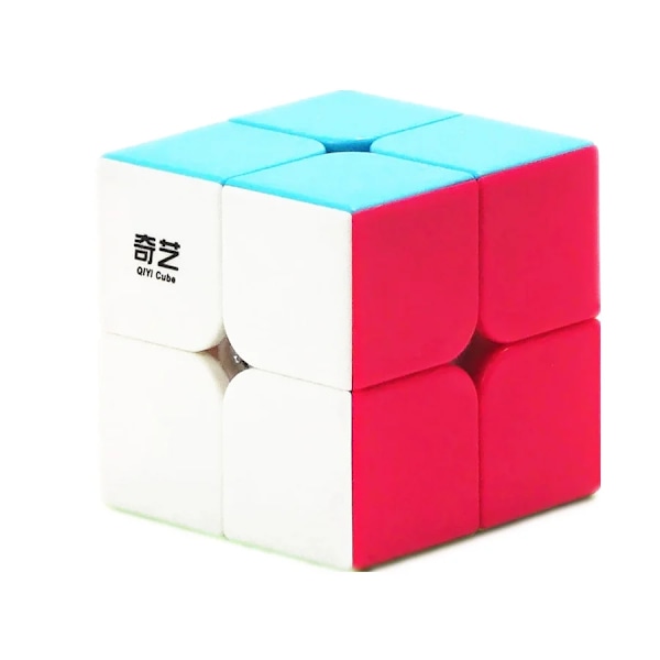 [Picube] 2X2 Qidi Stickerless Magic Cube Speed Pocket Cube Qidi S2 2X2X2 Svart Puzzle Cube Pedagogiska Leksaker För Barn QiDi 2x2 Stickerless