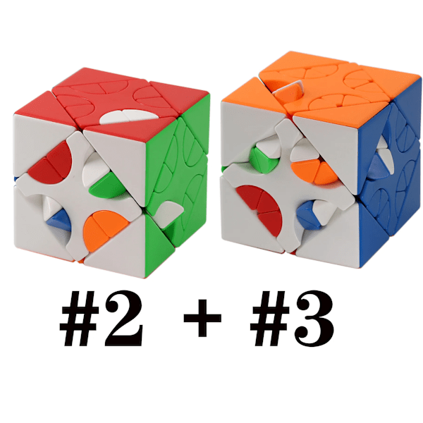 Skew Cube 3X3 Mixup Magiskt Pussel Stickerless 6 Sidor Hunyuan Vridande Cubo 1 2 3 Professionellt Pedagogiskt Leksaksspel Mxup Skew 2and3