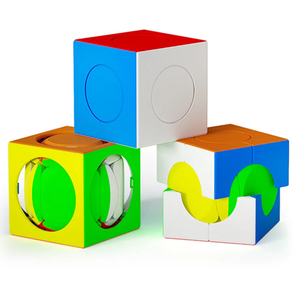 Tianyuan Magic Speed Cube 3X3X3 Stickerless Pussel Enfärgat Pussel Nybörjarövningar Kubmatchning NO.3