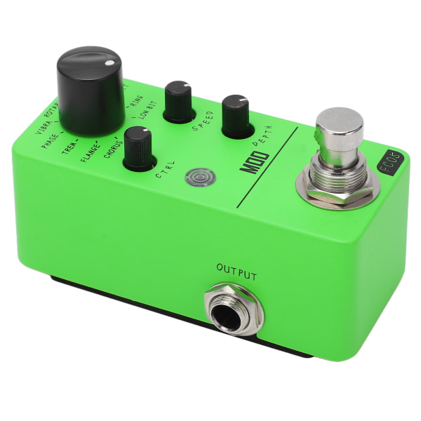 Elektrisk guitar effektpedal 11 typer klassiske effekter 1/4in Mono Audio Interface Mini Modulation Pedal