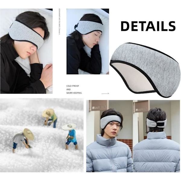 Sovmask, brusreducerande hörselkåpor, resenattmask, justerbar ögonmask, ögonbindel, mörkläggningsmask