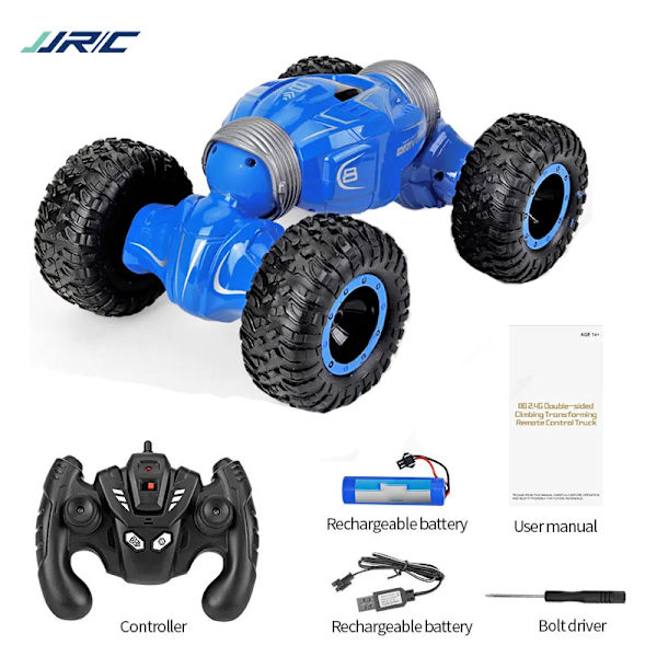 RC-bil radiostyrd bil twist - ökenbilar 2.4ghz 4wd JJRC Q70 terrängvagn leksak hög hastighet klättring RC-bil barn leksak Blue 1 B