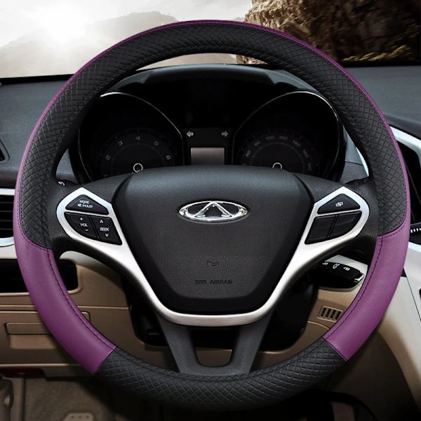 Rattöverdrag för bil, gula inredningsdelar för Lander 2 Aguna 2 Vaz2110, rattöverdrag, biltillbehör purple