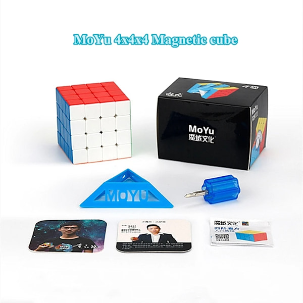 Kub, Magnetisk 4X4X4 Kub, 4M Magnetisk 4X4 Speed Cube Professionell Magisk Kub, 4*4*4 Magnetiska Kub Leksaker Moyu 4M 4x4 cube