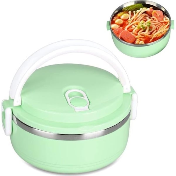 Isolerad Matlåda - Noname - 700 ml - Rostfritt Stål - Grön - Ergonomisk Design Green