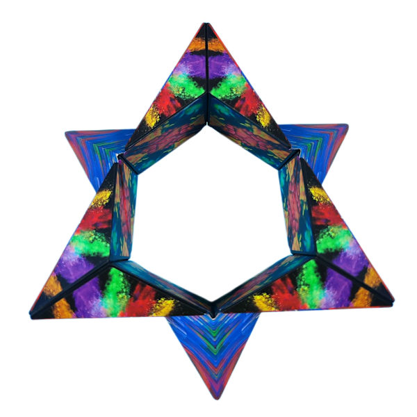 Er Varierande Geometrisk Föränderlig Magnetisk Magisk Kub Anti Stress 3D Hand Flip Pussel Kub Barn Stresslindrare Fidget Leksak MC-02