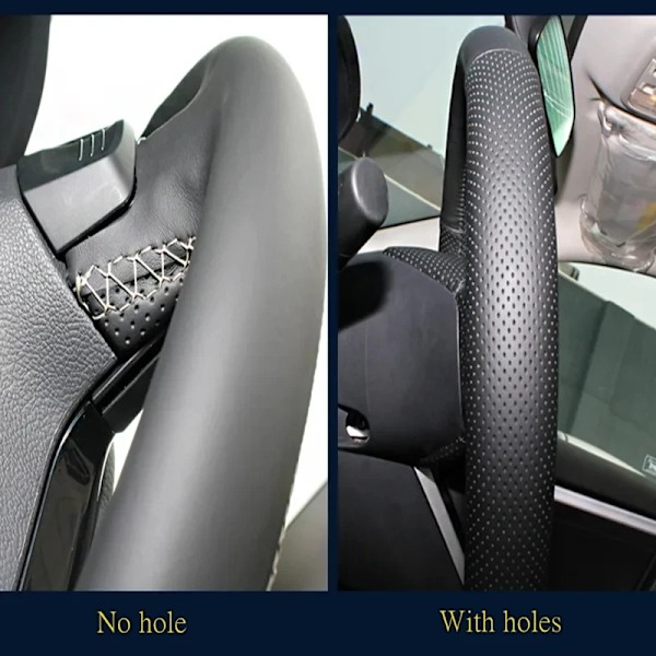 DIY-rattstyrningsöverdrag i konstläder för Ford Kuga 2008-2011 Focus 2 2005-2011 C-Max bilinredning