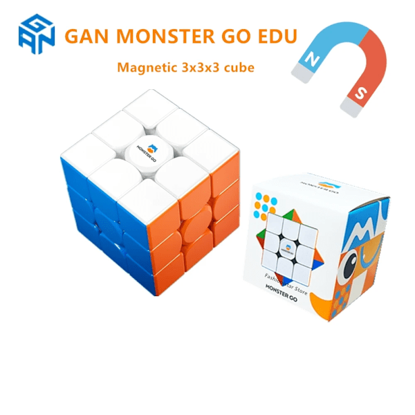 Cube Monster Go Edu Magnetisk 3X3X3 Speed Cube Professionell Speed Magic Cube Mg3 3 Gånger;3 Magnetisk Kub Cubo Magico Pussel MG3 EDU