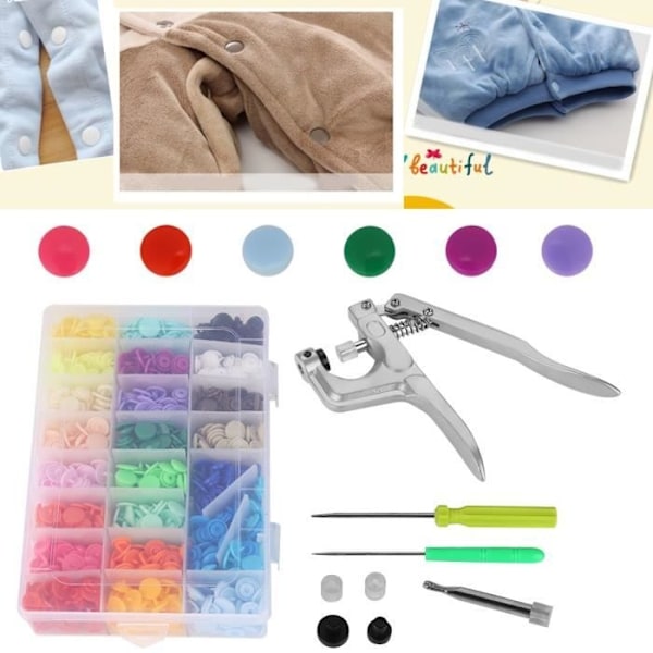 Diy Resin Plast Tryckknapp - Rui - 360st-Set 12Mm - 24 Färger - 1.2 Cm / 0.47 Tum 24 colors